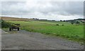 View across a valley to Butterley Top Farm