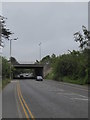 The A10 road bridge over the B156 Halfhide Lane