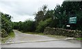 Private road to Holestone Moor Farm and its cottages