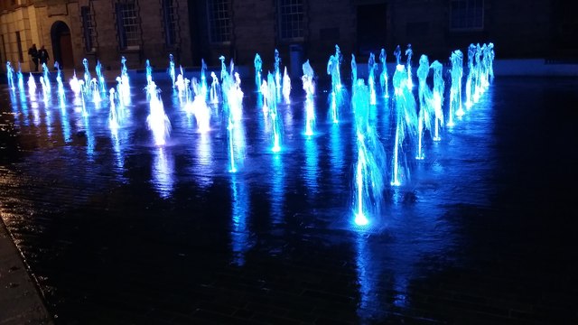 Illuminated Fountain, Sunderland City Centre