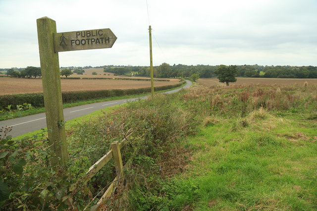 Footpath near Wheeley Farm