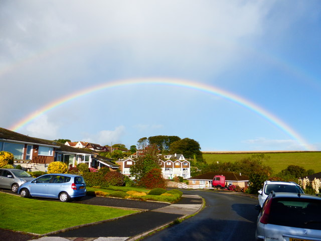 Rainbow over Raddicombe Drive