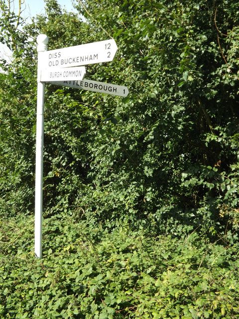 Signpost on Borough Lane