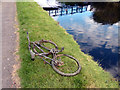 An old bike has been dredged from the Leeds Liverpool canal