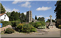 War memorial and church Bradford-on-Tone