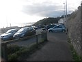 Boscombe: footpath F09 reaches the car park