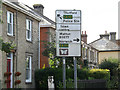 Roadsign on the B1077 Connaught Road