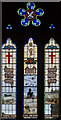 SK9348 : Stained glass window, St Vincent's church, Caythorpe by Julian P Guffogg