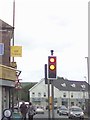 UK Puffin Crossing Red And Amber Traffic Light Signal