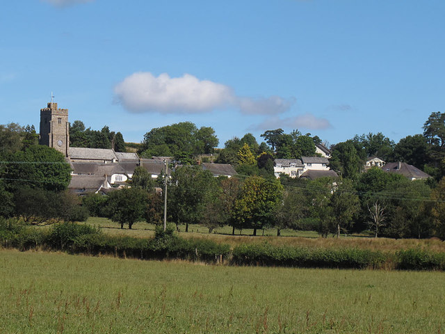 View towards Dunsford village