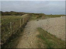 TG1043 : Norfolk coast path by Hugh Venables