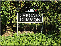 TM1389 : Cargate Common sign by Geographer
