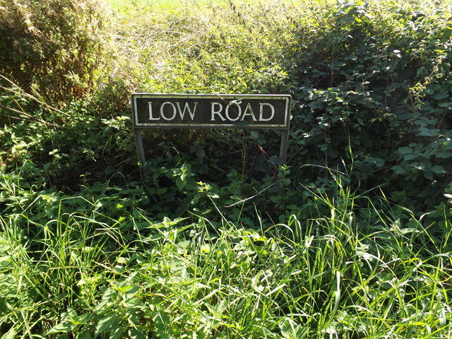 Low Road sign on Low Road