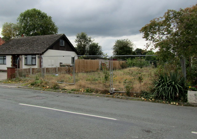 Fenced-off site on the west side of Audlem Road, Nantwich