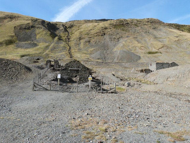 Disused lead mine near Cwmystwyth