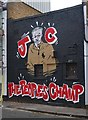 TQ2884 : Politically inspired mural, Stucley Place, Camden Town by Jim Osley