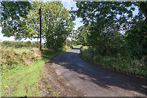 W4976 : Lane L2760 near to cemetery by David P Howard