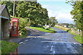 Road junction and telephone box, Bampton