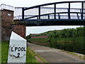 Milepost next to Bedford Place Footbridge L