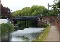 SJ3495 : Bridges across the Leeds and Liverpool Canal by Mat Fascione