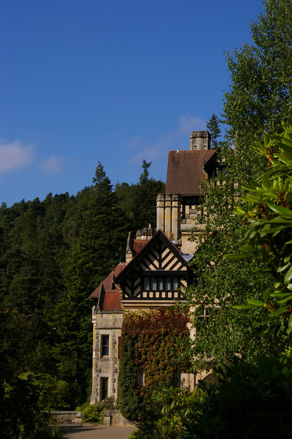 Cragside House from the south