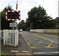 Keep Crossing Clear sign, London Road, Nantwich