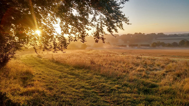 Early morning, Upton Grey © Hugh Chevallier :: Geograph Britain and Ireland