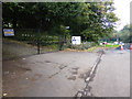 Imposing gates to former Mount School, Bromsgrove