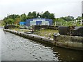 Pivot of former swingbridge, Runcorn Rowing Club