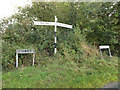 TM1791 : Signpost & Hall Lane & Sallow Lane signs by Geographer