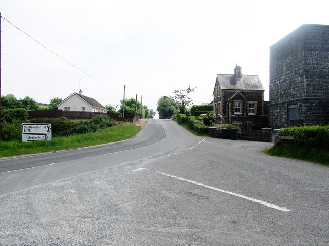 Junction of the Magherahamlet Road and... © Eric Jones cc-by-sa/2.0 ...