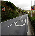 End of the 30 zone at the eastern edge of Aberdovey