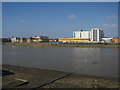 Looking across the Thames