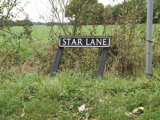Star Lane sign