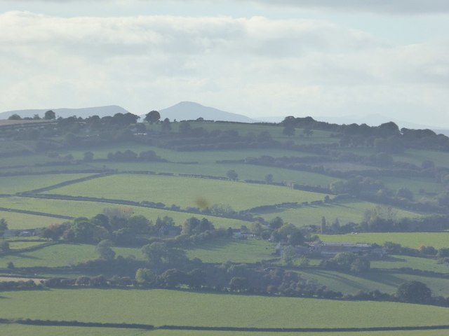 View to the Welsh hills and mountains