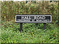 TM1787 : Hall Road sign by Geographer