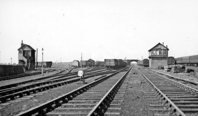 Former Cleator & Workington Junction Railway at Harrington Junction, 1951