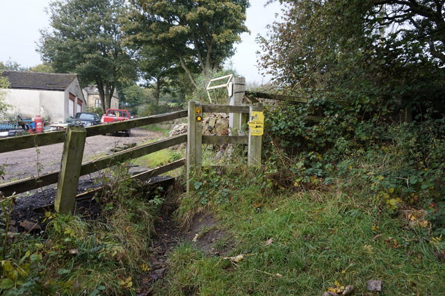 Calderdale Way at Green Lane, Shelf © Ian S :: Geograph Britain and Ireland