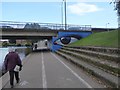 SX9192 : Urban art on Exe Bridge support by David Smith