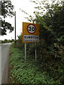 TM1483 : Burston Village Name sign on Station Road by Geographer