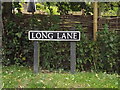 Long Lane sign