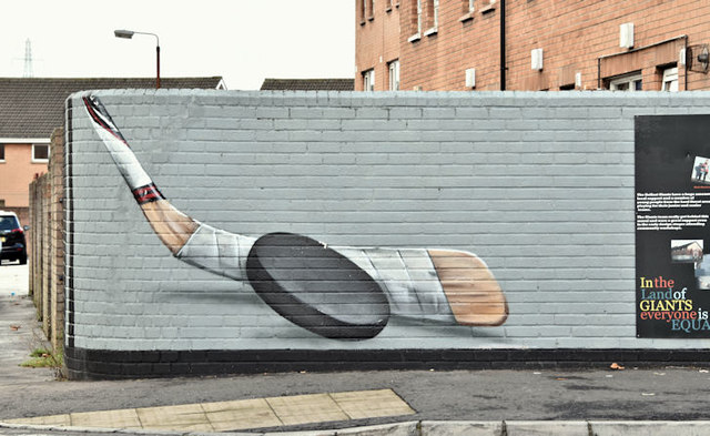 Belfast Giants mural, Belfast - October 2016(2)