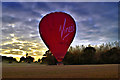 SO4050 : A Virgin balloon at Garnstone Park. by Philip Pankhurst