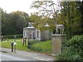 Stag statue at Stag Lodge, Saltram Estate