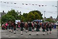 NC9003 : Happy Birthday Ma'am - Pipe Band in Brora by Andrew Tryon