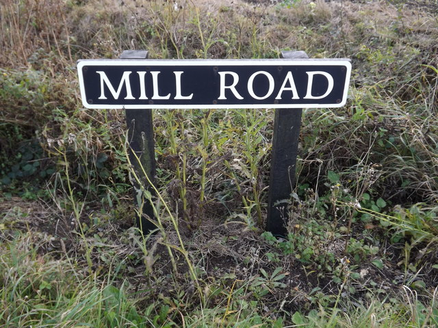 Mill Road sign