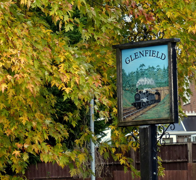 Glenfield village sign © Mat Fascione :: Geograph Britain and Ireland