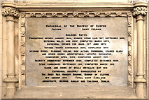 W7966 : Information plaque, St Colman's Cathedral by David P Howard
