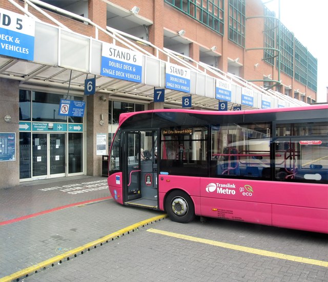 Belfast Metro bus at the Europa Bus... © Eric Jones :: Geograph Ireland