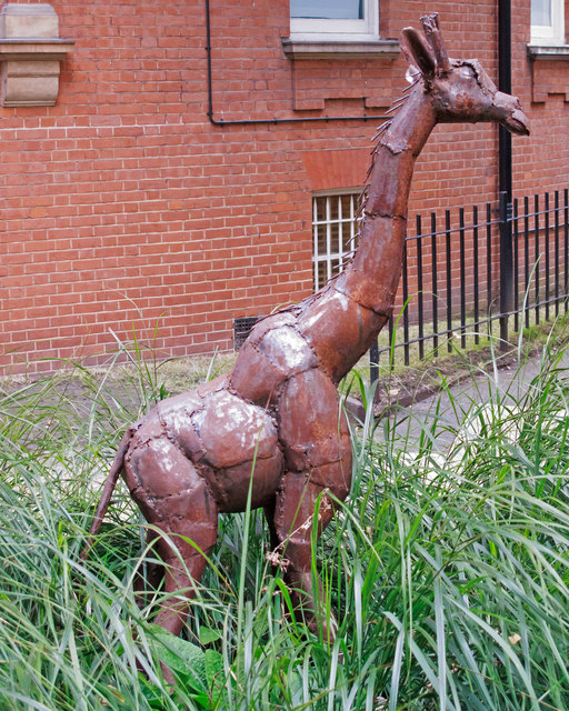 Giraffe sculpture, Mount Street Gardens, Mayfair 